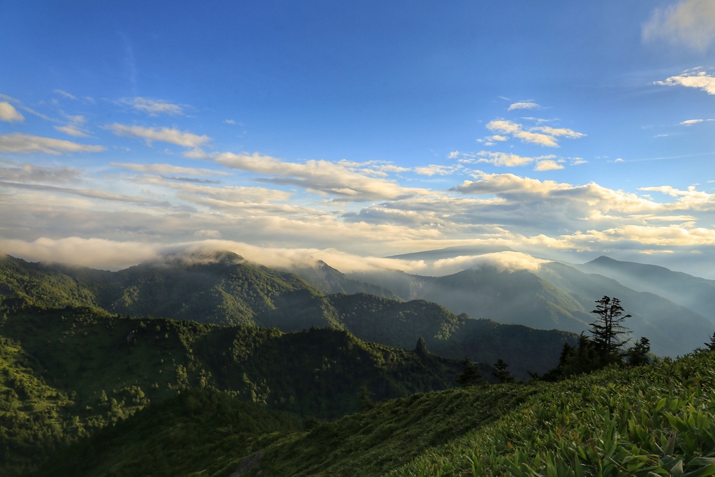連続笠雲