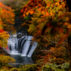 生瀬の滝と紅葉