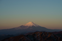 赤富士-大山山頂-