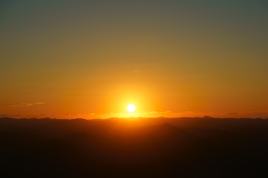 鹿野山からの朝日