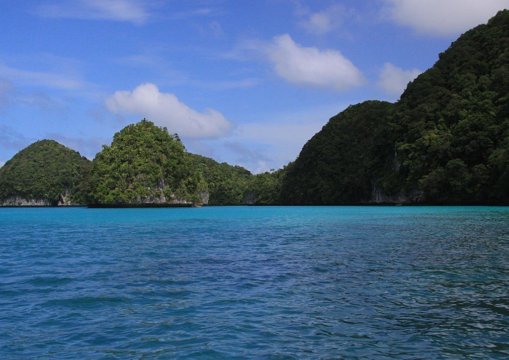 １月のパラオーロックアイランド