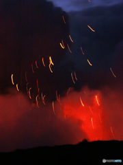 ヤスール火山、山頂ーバヌアツ