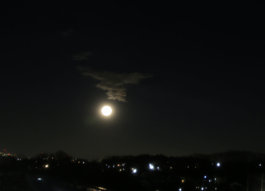 満月昇りくる