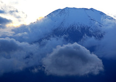 富士山ーコロコロ雲