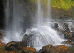 １月のパラオーガラスマオの滝下部