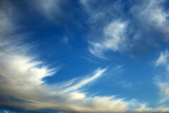 落日の日の空