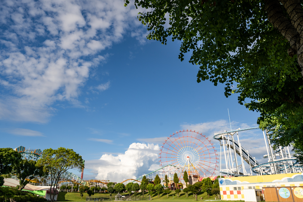 夏空と観覧車