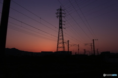 夕暮れのシルエット