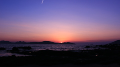 福岡  志賀島の夕暮れ