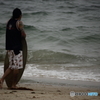 休日の海岸にて…