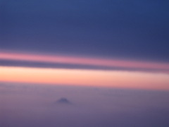 富士山上空
