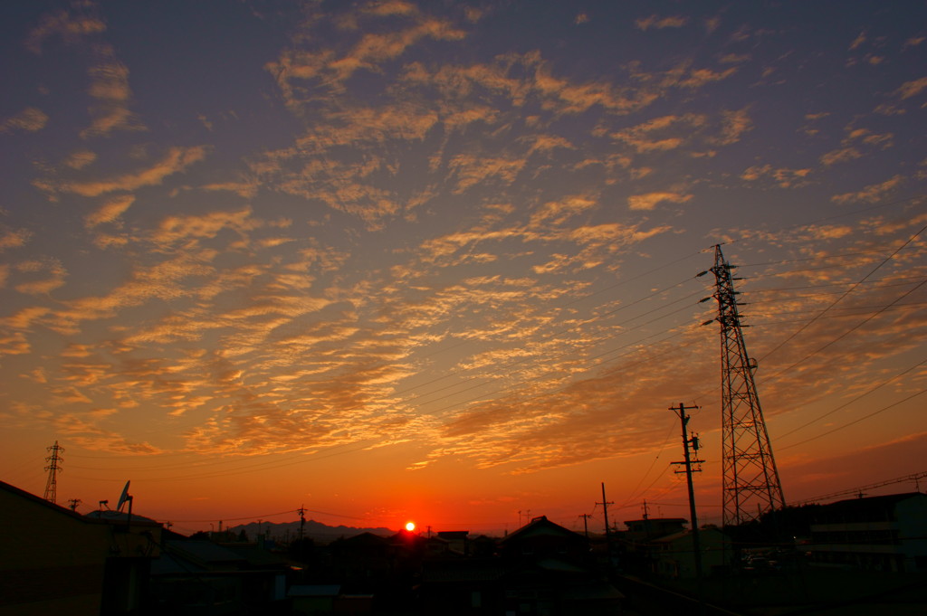 夕日