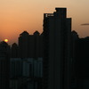 中国の夕日