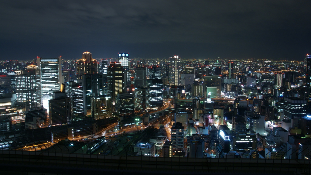 空中庭園の夜景