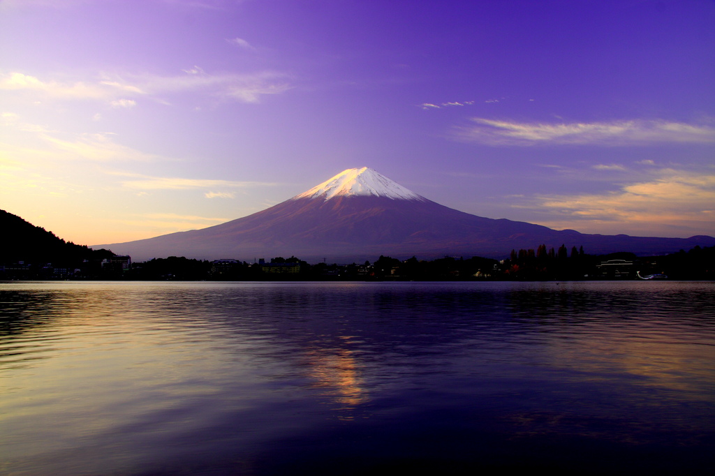 逆さ富士　in 河口湖