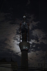 月夜の塔