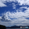 -青空と白い雲と海辺Ⅱ-