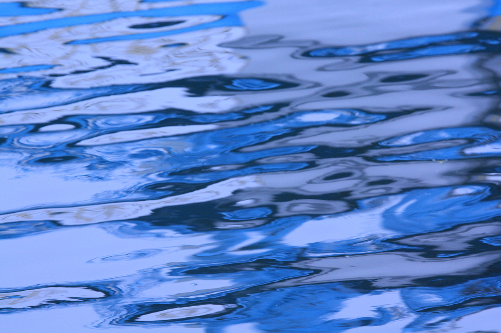 青　水模様