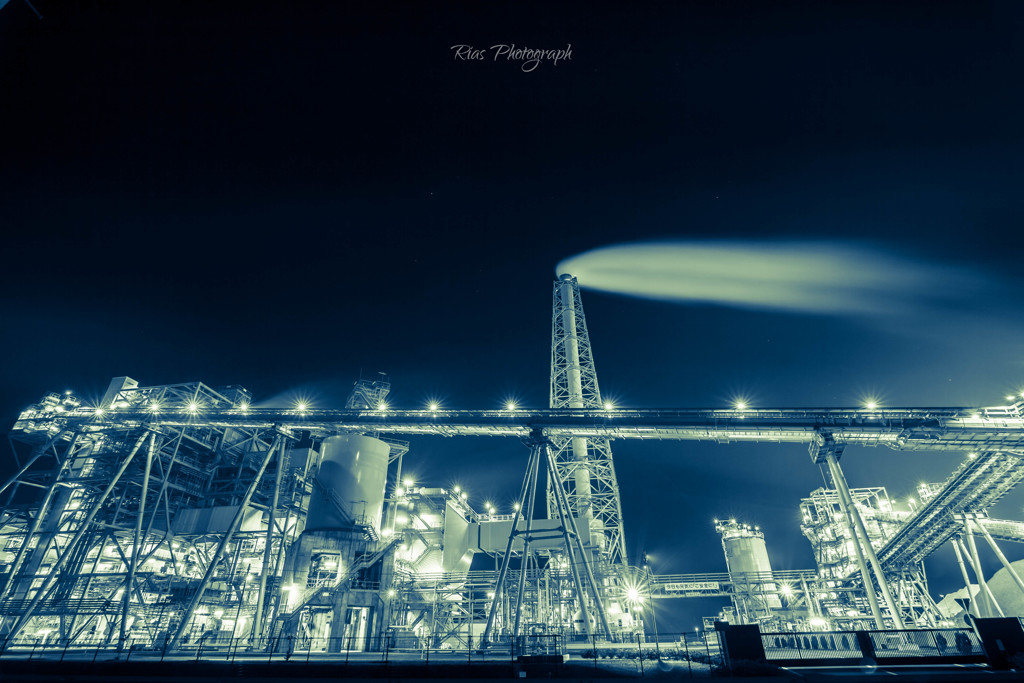 -Factory night view-