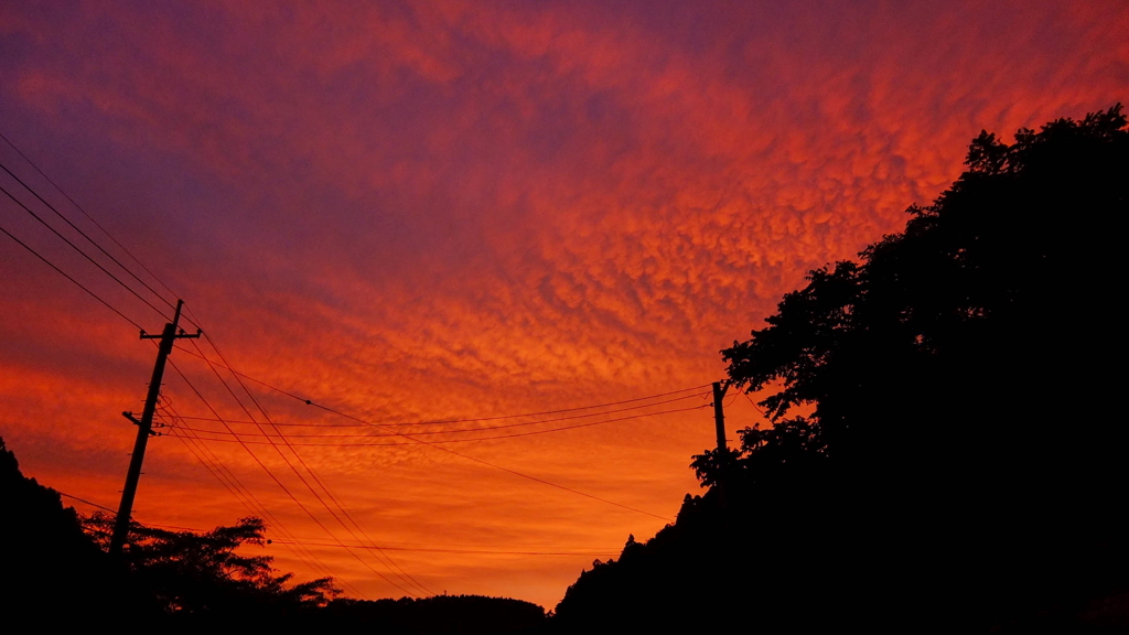 -夕焼け空は赤い♪-