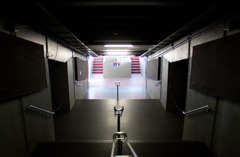 The stairs to pitch