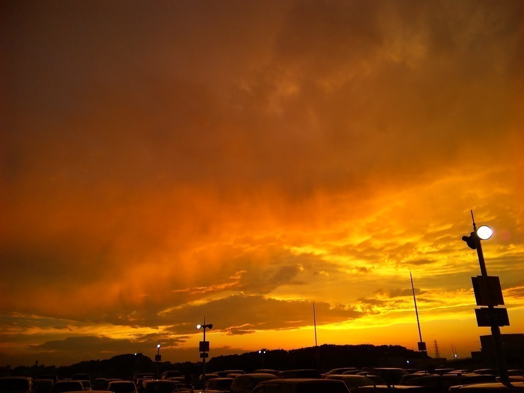 Orange sky
