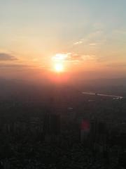 台北101からの夕日