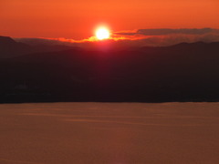 函館山の夕陽