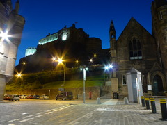 Edinburgh Castleの夜景