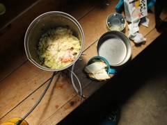 八甲田山の昼食