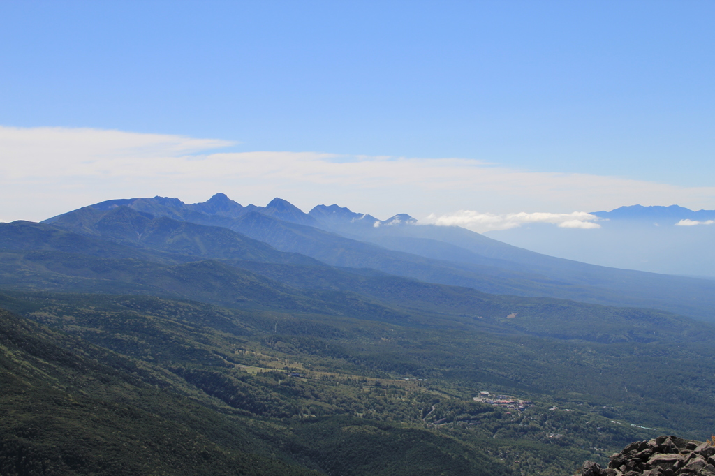 蓼科山からの風景