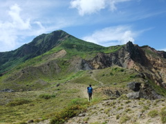 山頂へ向けて