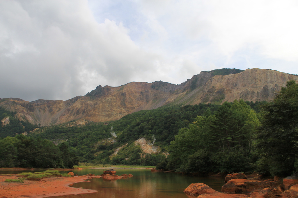 銅沼と磐梯山