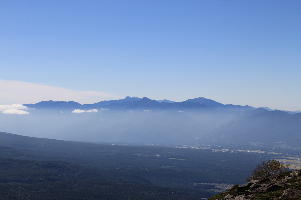 蓼科山からの風景
