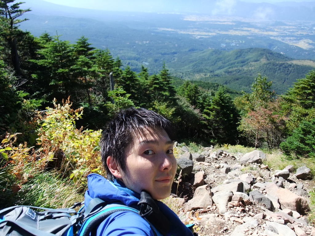 蓼科山中腹