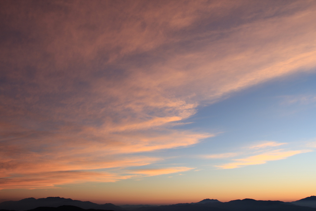 美ヶ原からの夕焼け