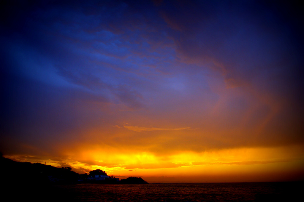 夕暮れ