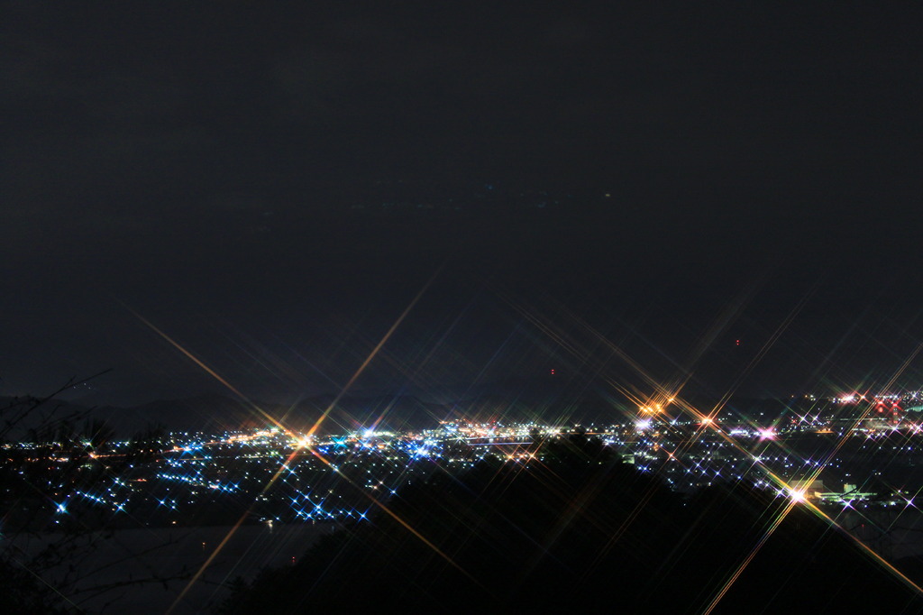 貝殻山からの夜景！