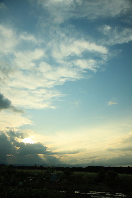 台風あけの空