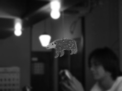 カフェに住む白熊