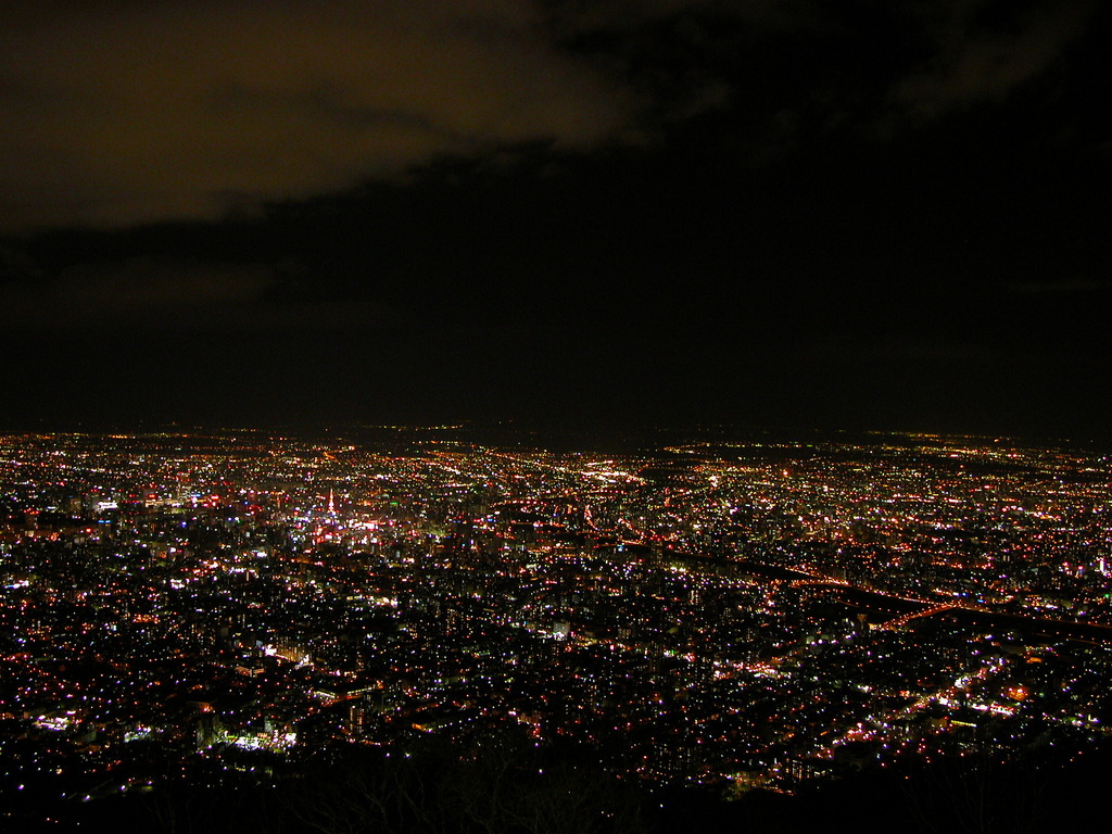 札幌の夜景 藻岩山から By 銀背 Id 写真共有サイト Photohito