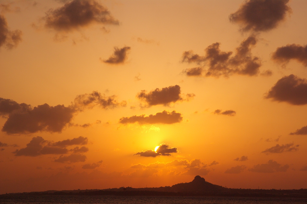 オレンジの空