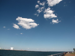 秋空と背景