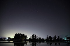 鏡田の夜