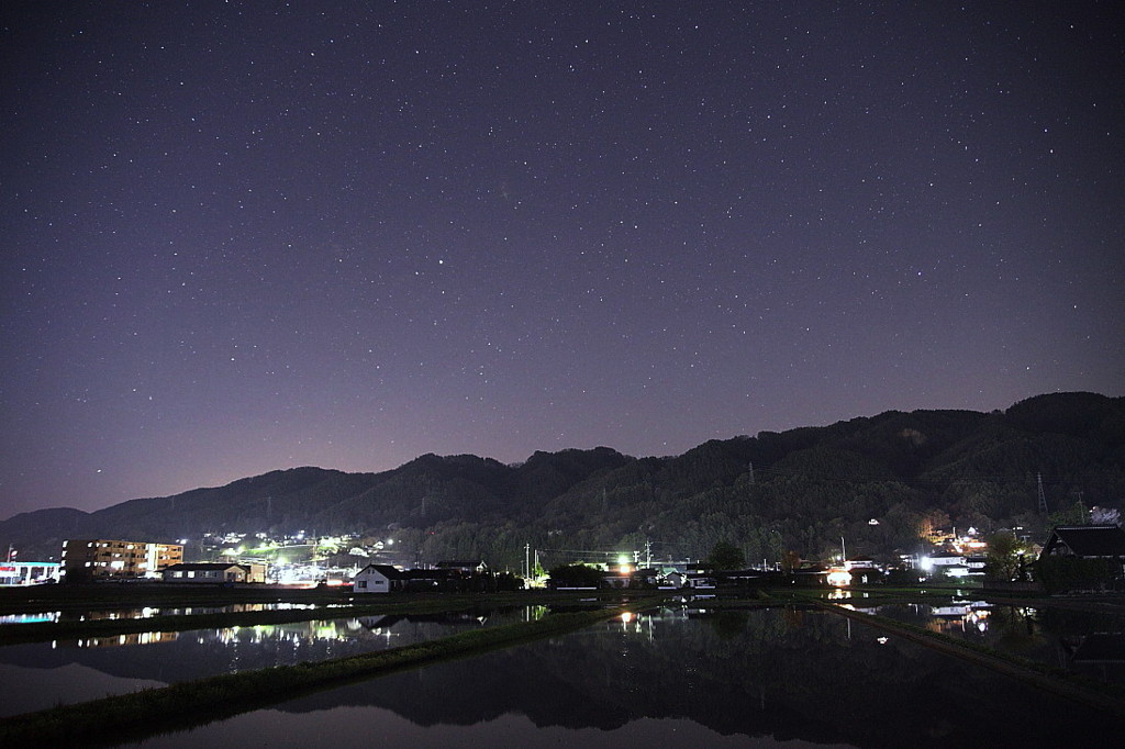 鏡田の夜
