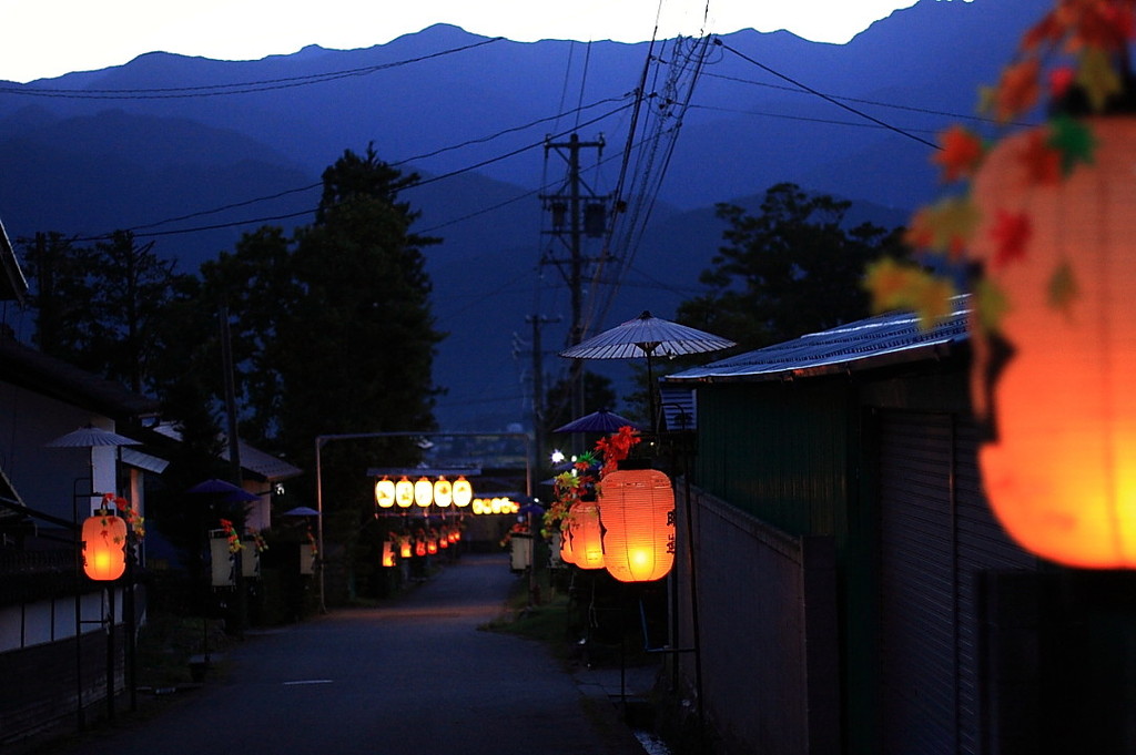 秋祭りの夜