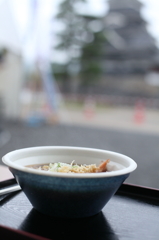 雨の蕎麦祭り