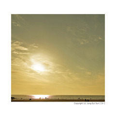 夕映えの 海・・・