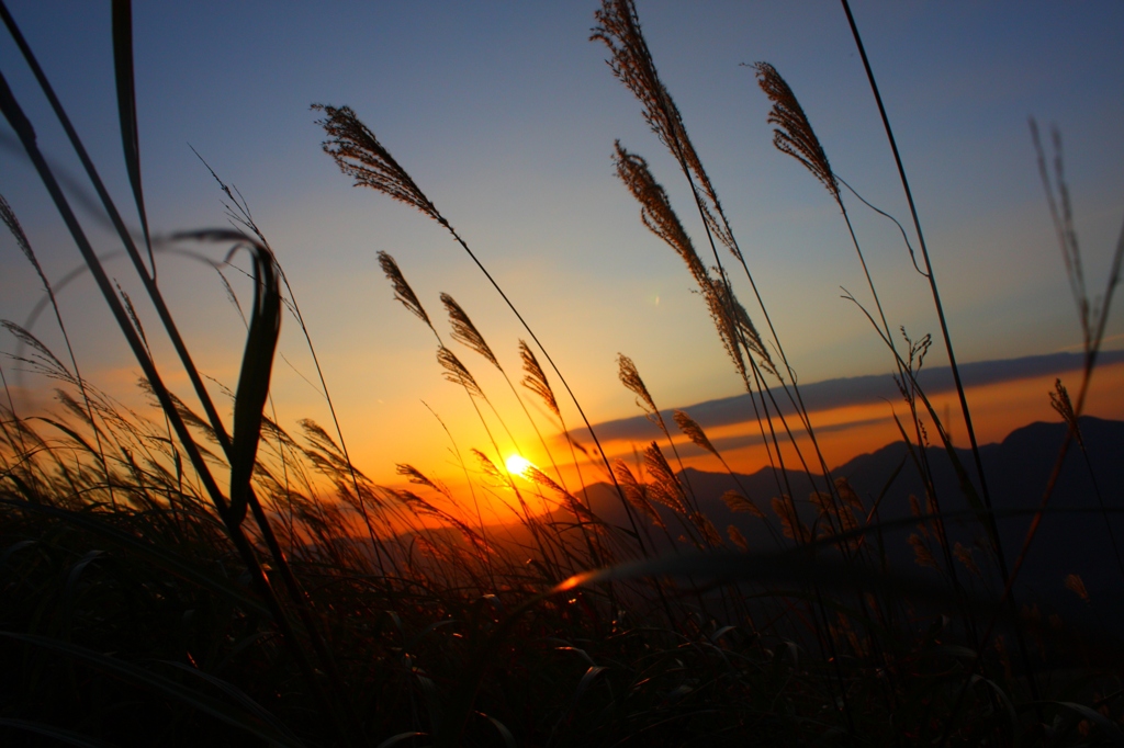 夕焼けｂｙ曽爾