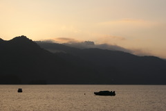 洞爺湖の夕暮れ